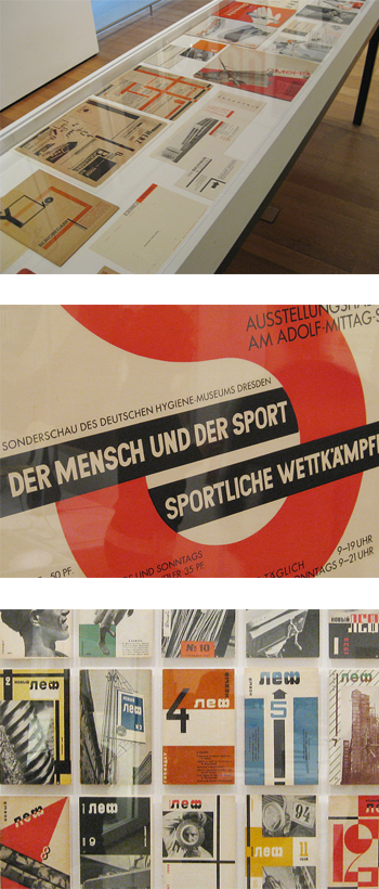 Photographs from the MoMA exhibition, The New Typography.
